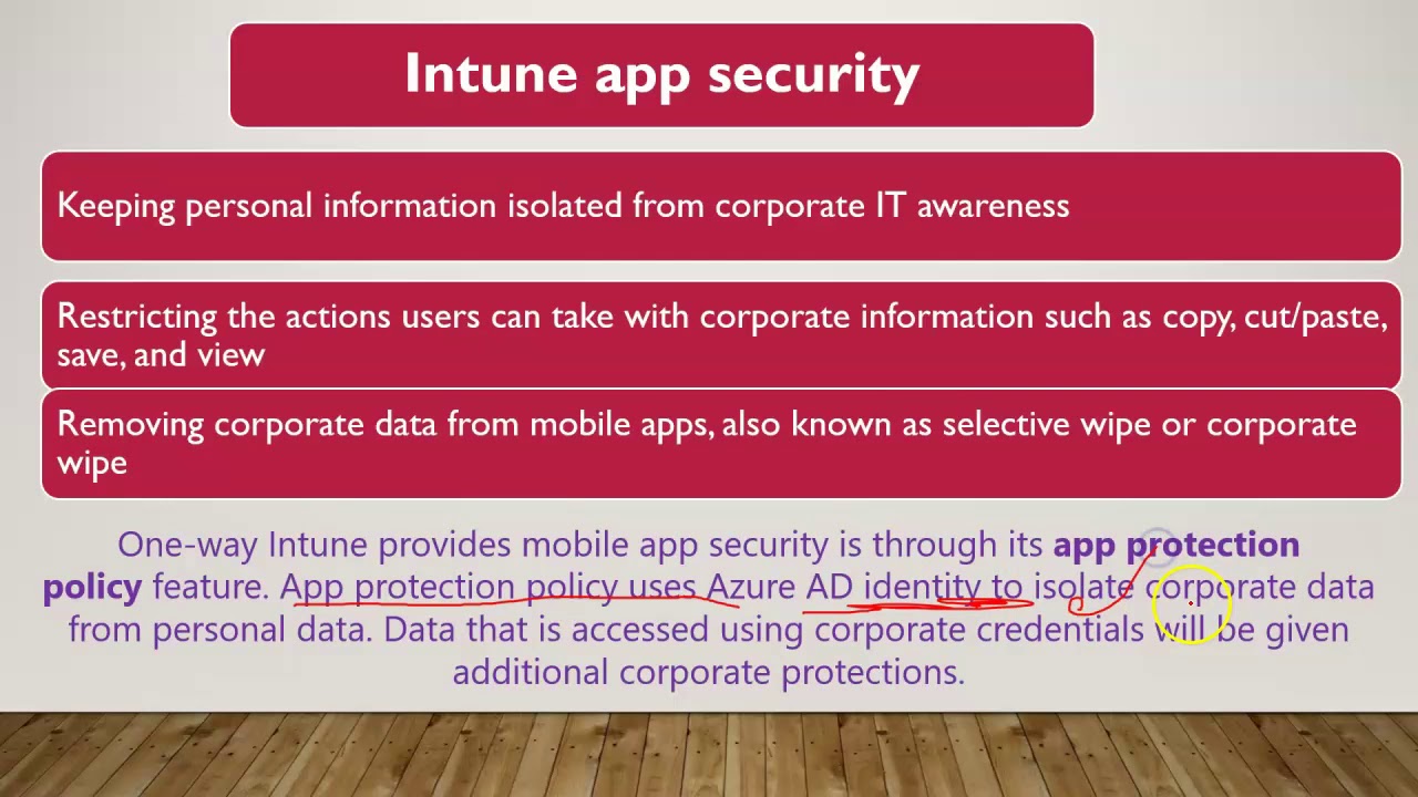 Client apps App protection Policies - Microsoft Intune Training Series video No#87