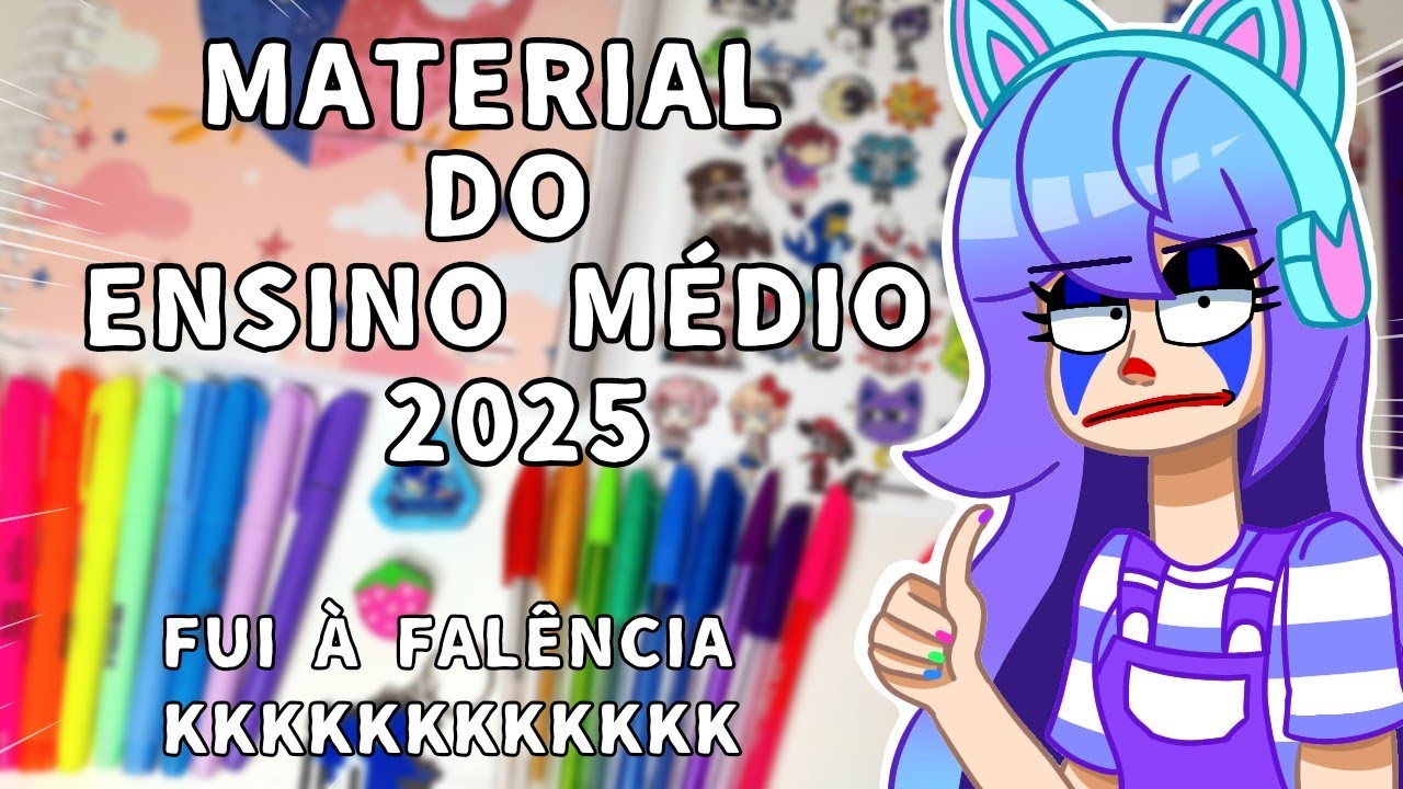Apenas um vídeo normal mostrando meu Material Escolar