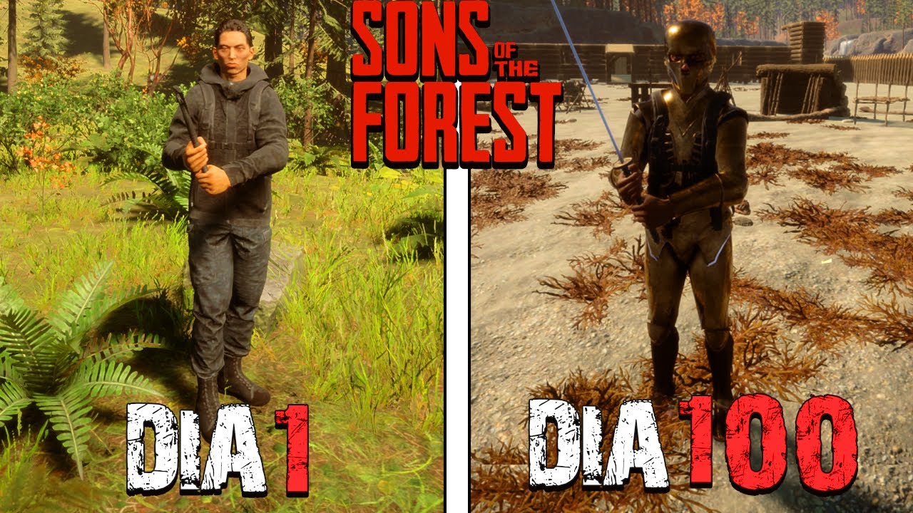 JOGUEI 100 DIAS no SONS OF THE FOREST!! em DUO com @Skyvitor