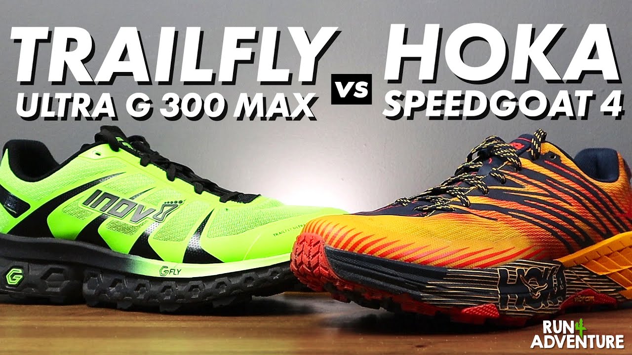 Сравнение TRAILFLY ULTRA G 300 MAX и HOKA ONE ONE SPEEDGOAT 4 | Run4Adventure