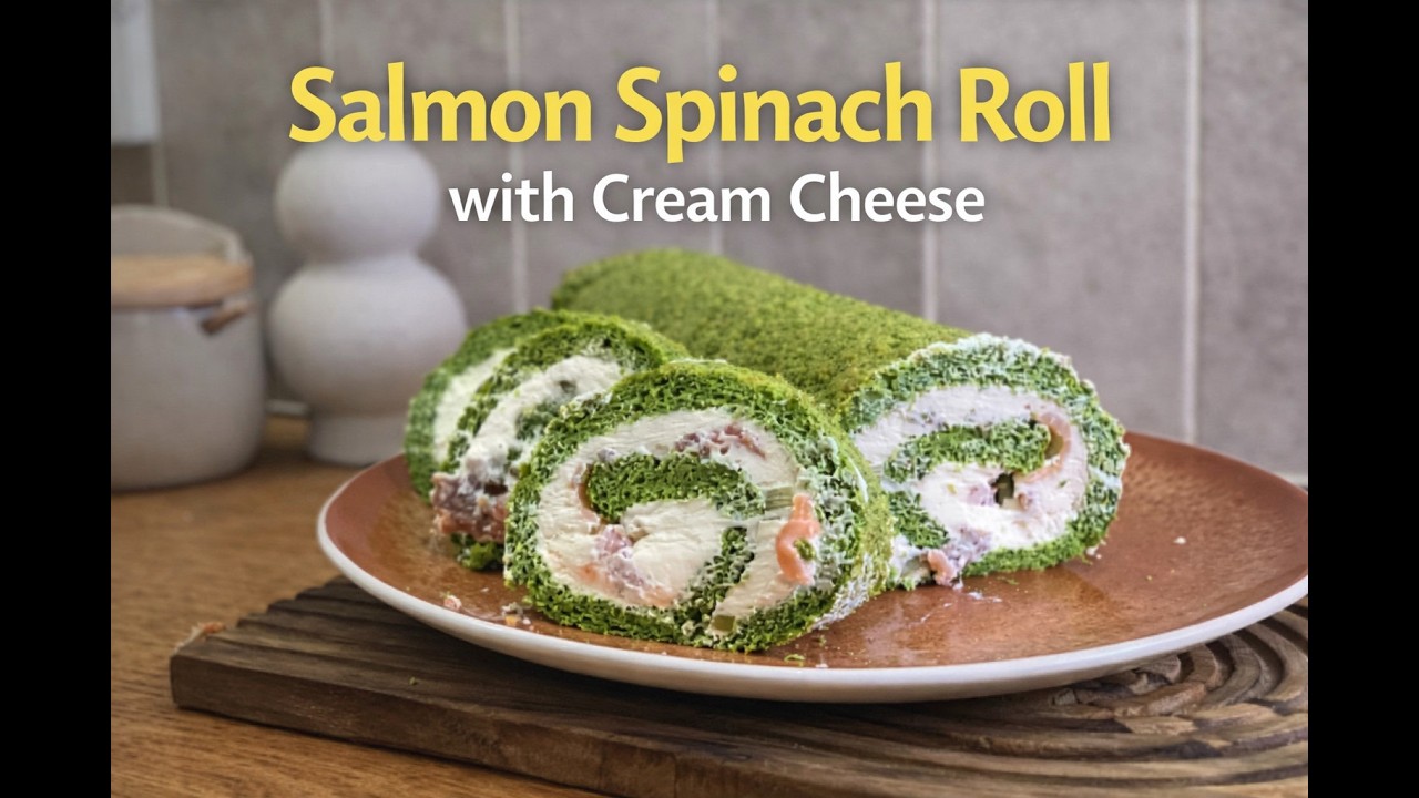Spinach Salmon Roll That Looks Fancy but Is Easy