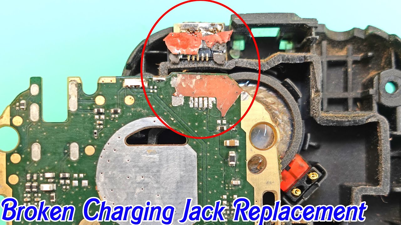 How to repair Broken or Damaged Print from PCB Charging Jack replacement