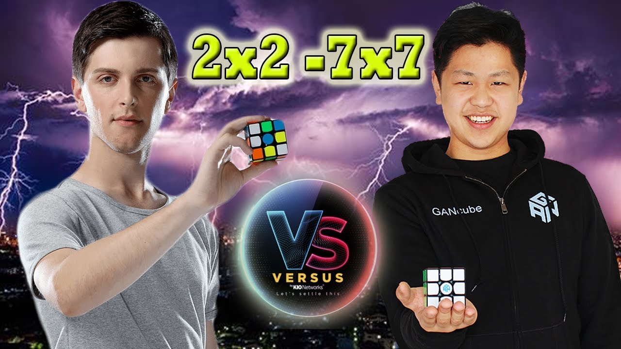 Feliks Zemdegs vs Max Park | 2x2 - 7x7 relay 2019