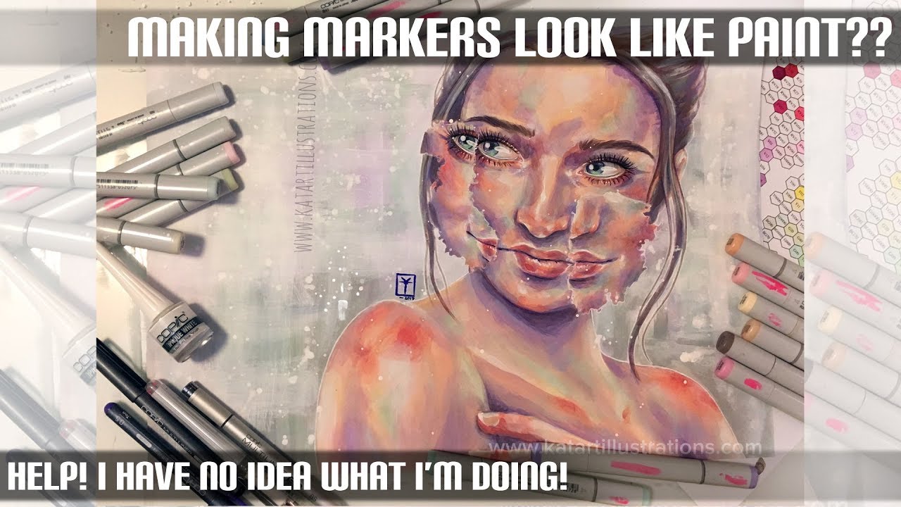 Making Copic Markers Look Like Paint? (Experiment Time!)
