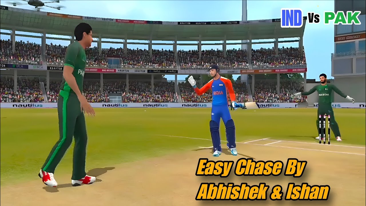IND Vs PAK Easy Chase by Abhishek & Ishan🔥 t20worldcup RC24 [Hardcore Mode]