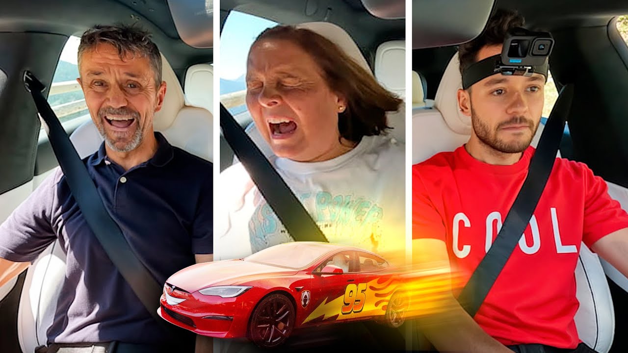 MIS PADRES REACCIONAN A LA ACELERACIÓN DE MI TESLA MODEL S PLAID