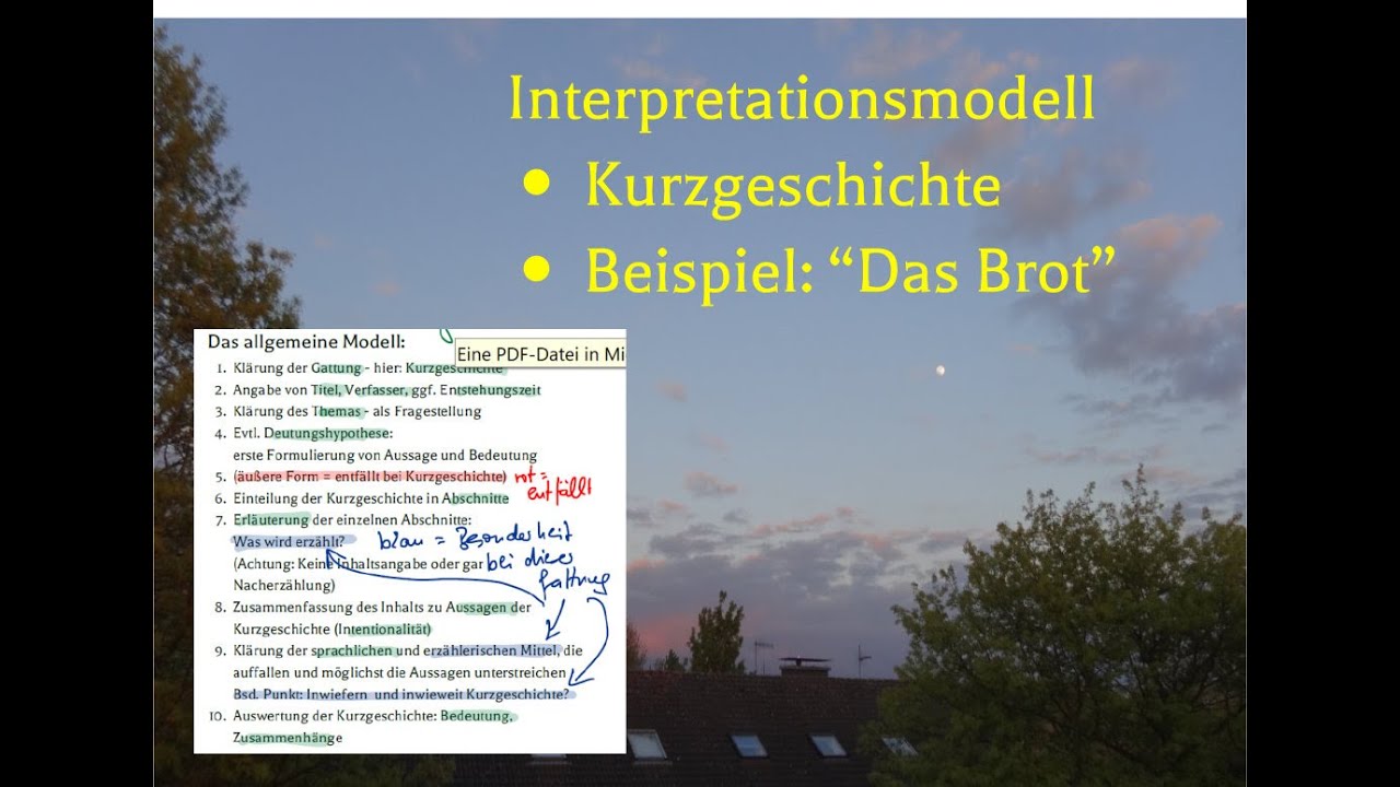 Eine Kurzgeschichte interpretieren - schnell, sicher, mit System (Beispiel: „Das Brot“)