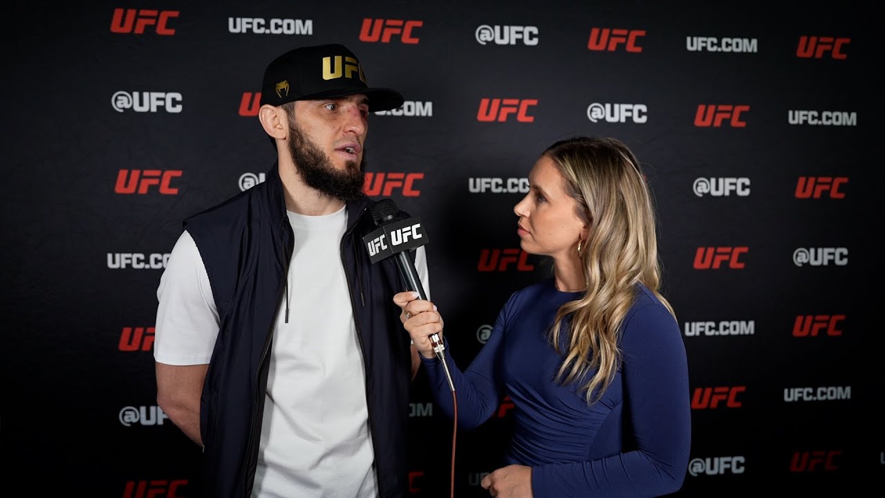 Интервью Ислама Махачева за кулисами UFC 302