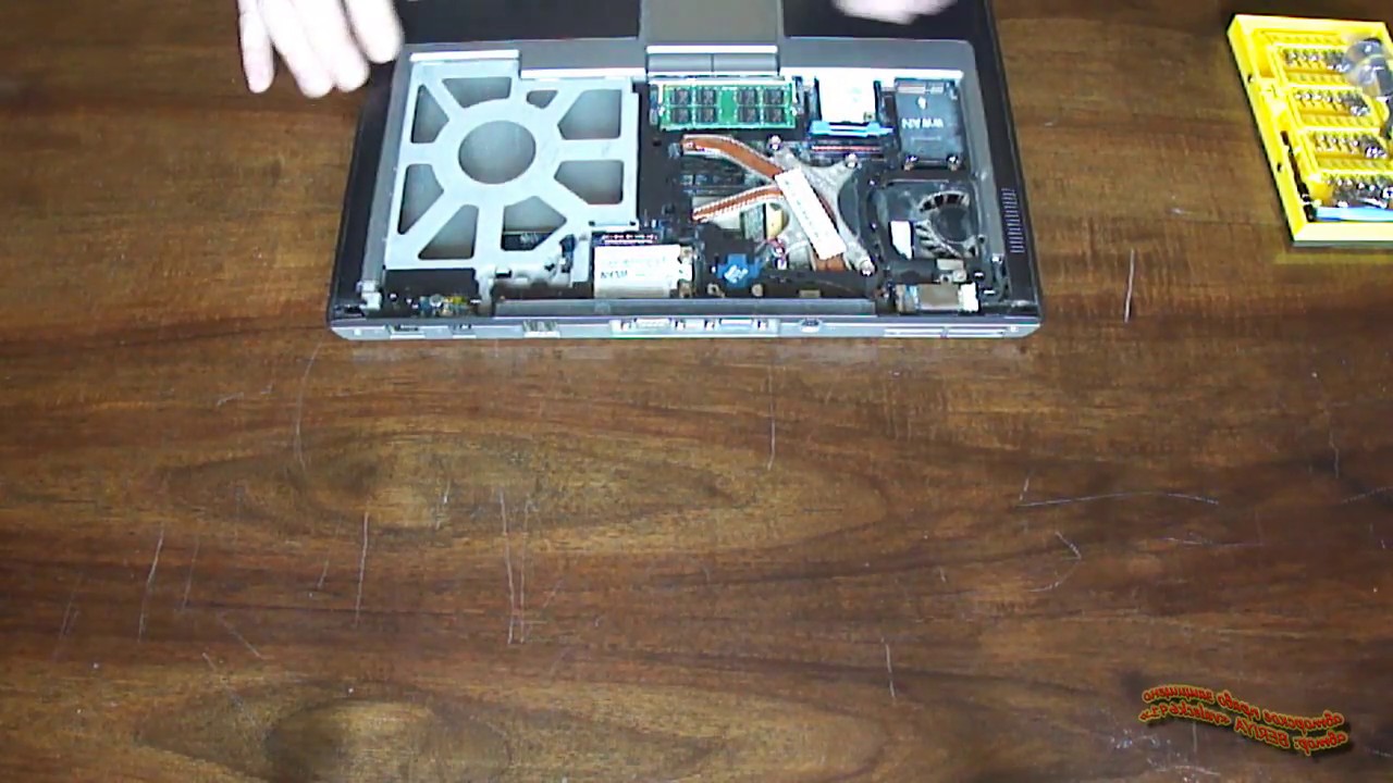Разборка, чистка и замена термопасты в Dell LATITUDE D620 610, 630