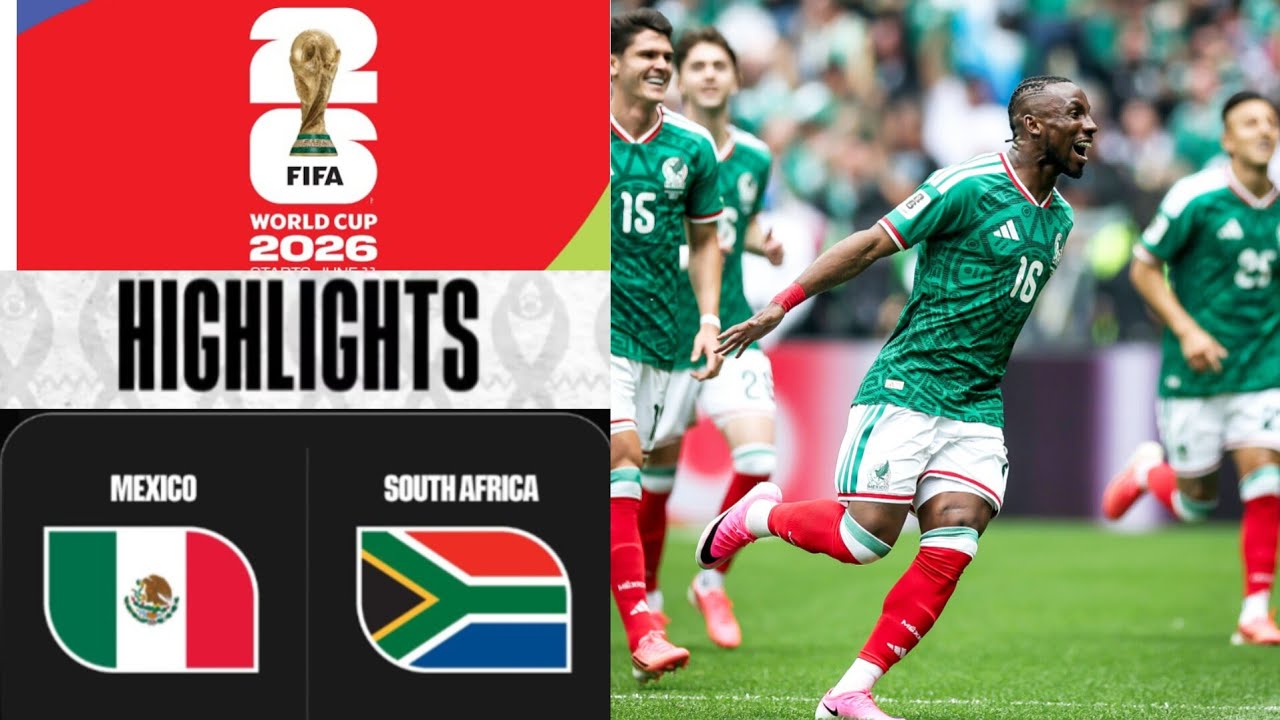 Mexico vs Bafana Bafana (2-0) Highlights | FIFA World Cup 2026 | MEX RSA | south africa mexico