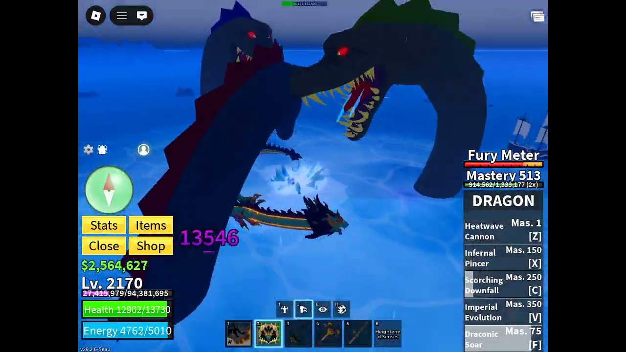 In Roblox, Doing a bit Sea event.
