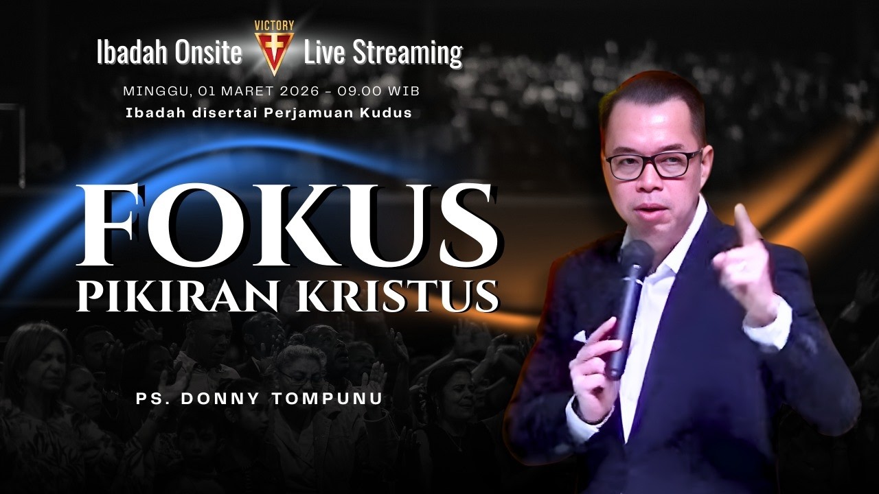 Live Streaming Ibadah Minggu VCI - 01 Mar 2026, Jam 09:00 WIB - Ps. Donny Tompunu