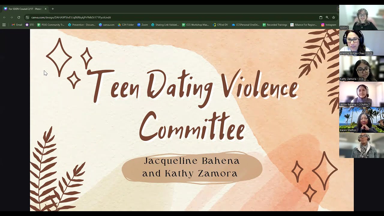Teen Dating Violence Committee Meeting 2/18