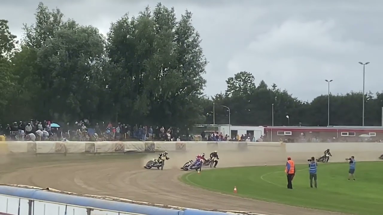 Eenrum Grasbahn EM Finale 25 Heat 4 Katt, Wachs, Chaffour, Moi, Meijer, Wajtknecht Grasbaan EK