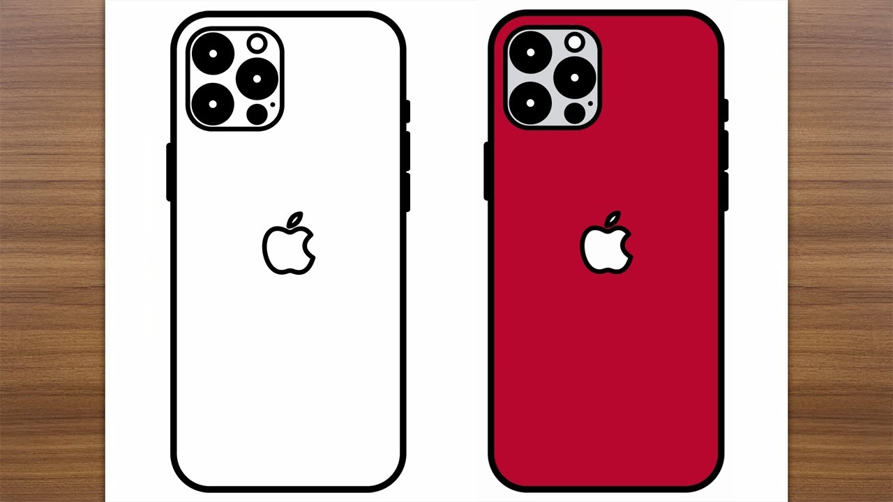 How to Draw Apple iPhone 13 Pro | Step by Step Drawing Tutorial