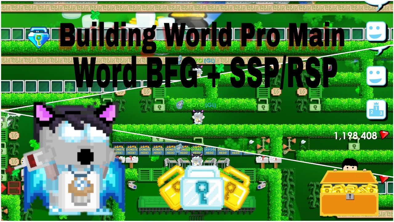 Building World Pro Main + SSP + BFG (OMG) || Growtopia Indonesia