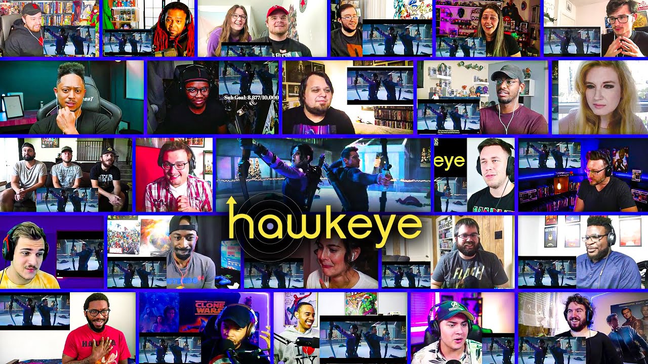 Hawkeye Official Trailer Reaction Mashup