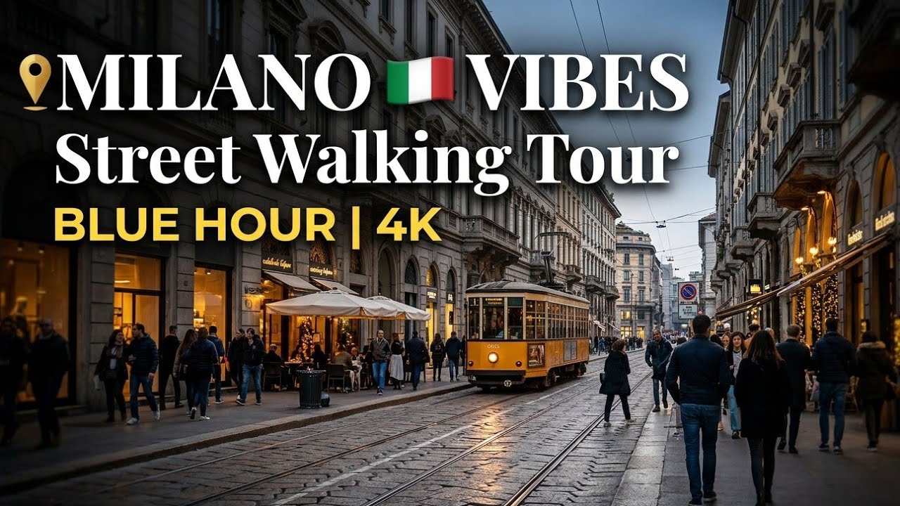 2026 Milan New walking tour 4k HDR | Milano Cortina Olimpico Walking Tour 🇮🇹  @TourflixWalk 