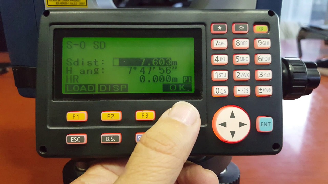 Replanteo con estacion total Sokkia CX-105