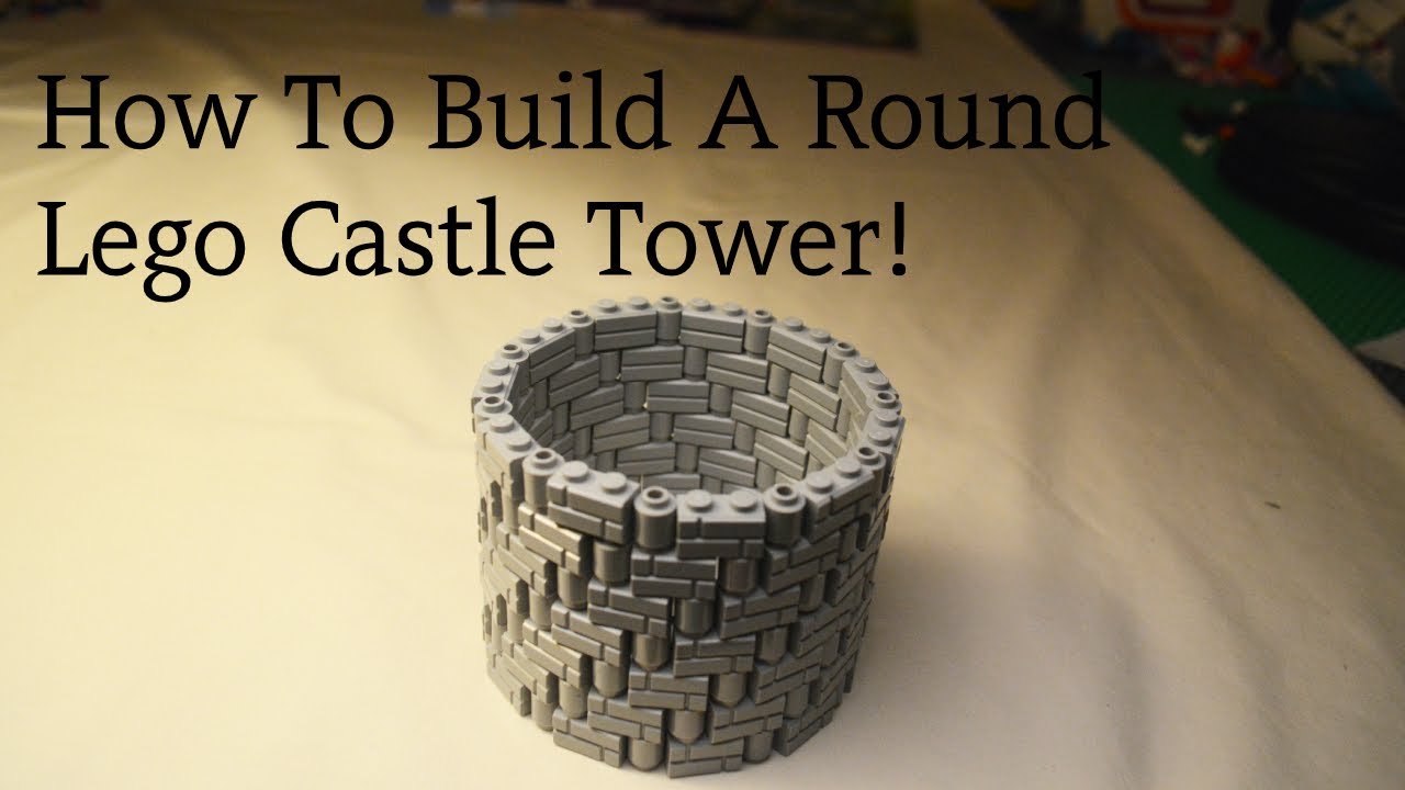 How To Build A Round Lego Castle Tower!
