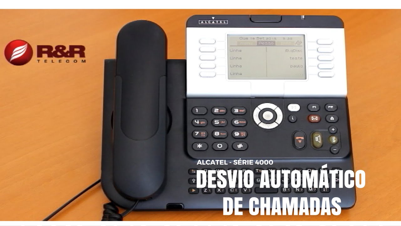 Desvio automático de chamadas - Série 4000 ALCATEL