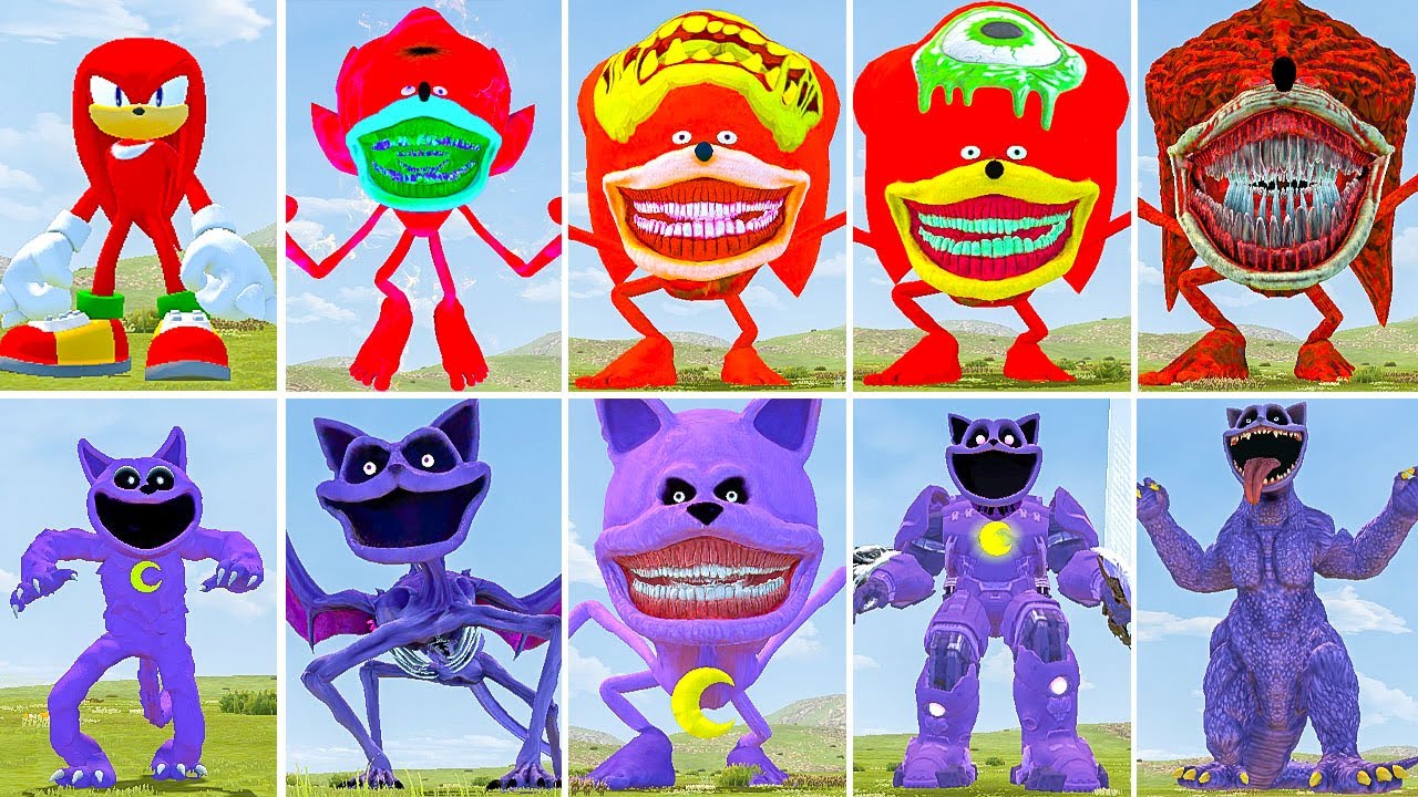 ALL NEW SONIC RED VS TAPES RED SONIC VS ALL NEW POPPY3 VS MECHATITAN CATNAP in GARRY'S MOD!!!