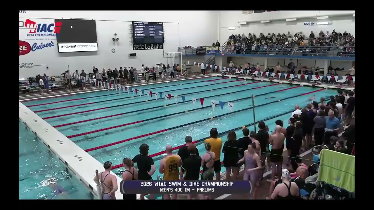 WIAC Prelims 400Y IM Charlie Lane 4 (from left) Black Cap