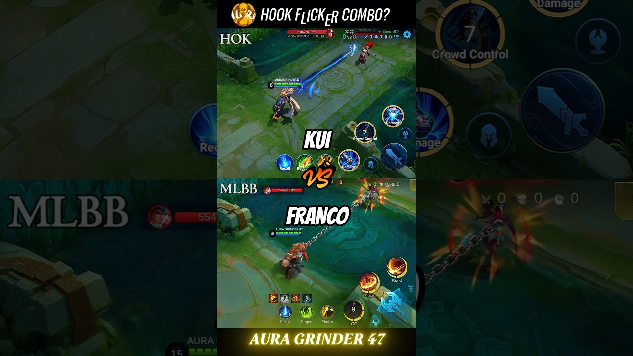 Kui vs Franco - Best HOK vs MLBB Comparison - Honor of Kings vs Mobile Legends