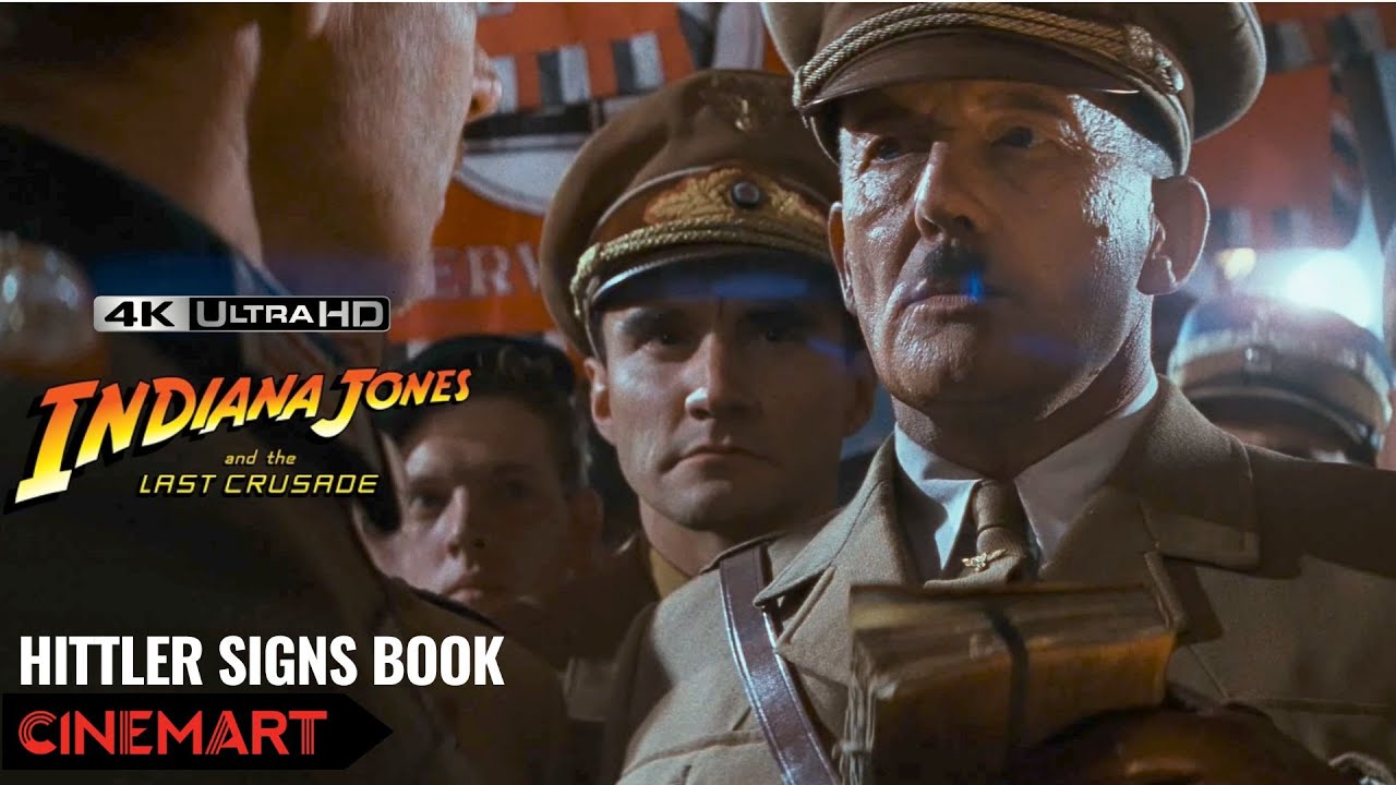 INDIANA JONES AND THE LAST CRUSADE (1989) | Hitler signs the book | Berlin book burning Scene 4K UHD