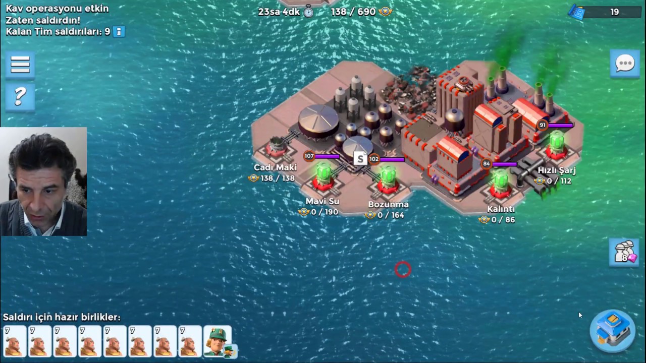 KAV Operasyonu ve Savaşçı ile Ada Saldırısı Boom Beach Türkçe
