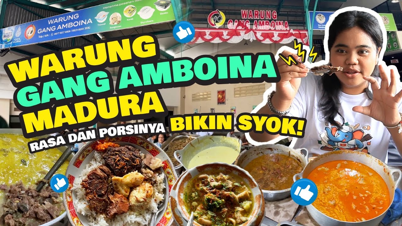 SURGA KULINER DI MADURA! NASI CAMPUR WARUNG GANG AMBOINA WAJIB DICOBA!