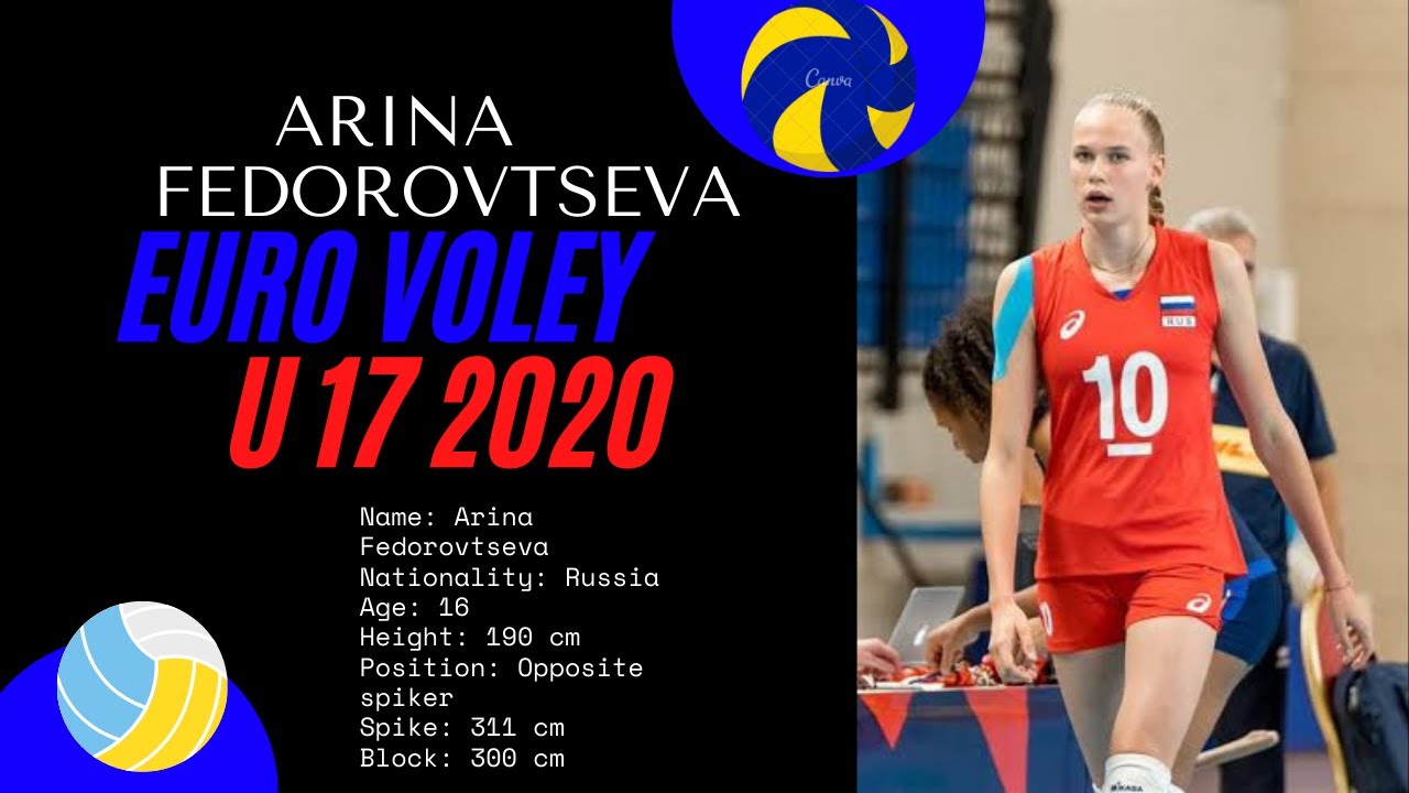 Арина Федоровцева / Arina Fedorovtseva / MVP Russia / The Best of Arina Fedorovtseva / EuroVoley U17