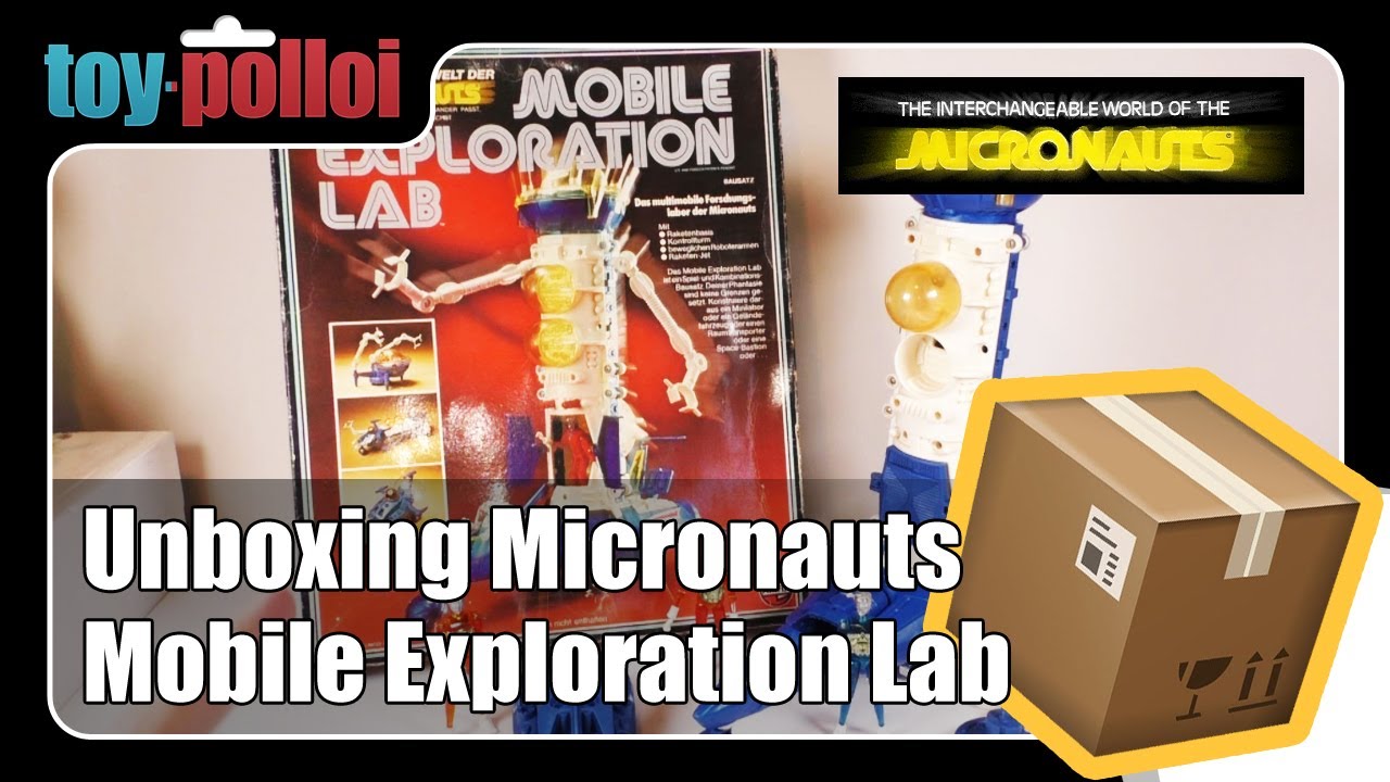 Распаковка винтажной мобильной исследовательской лаборатории Micronauts, подаренной компанией Toy...
