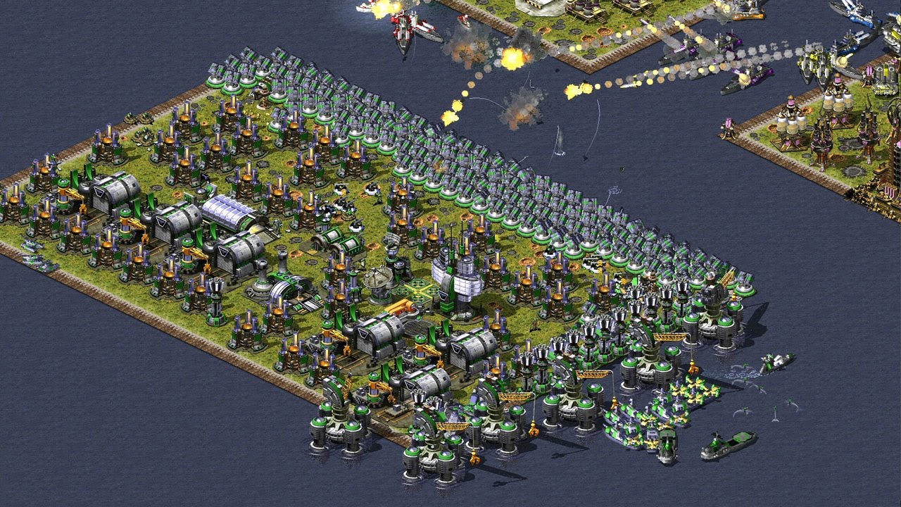 Red Alert 2 | Месть Юрия | 7 против 1 — сверхсложный ИИ — советский — алиед