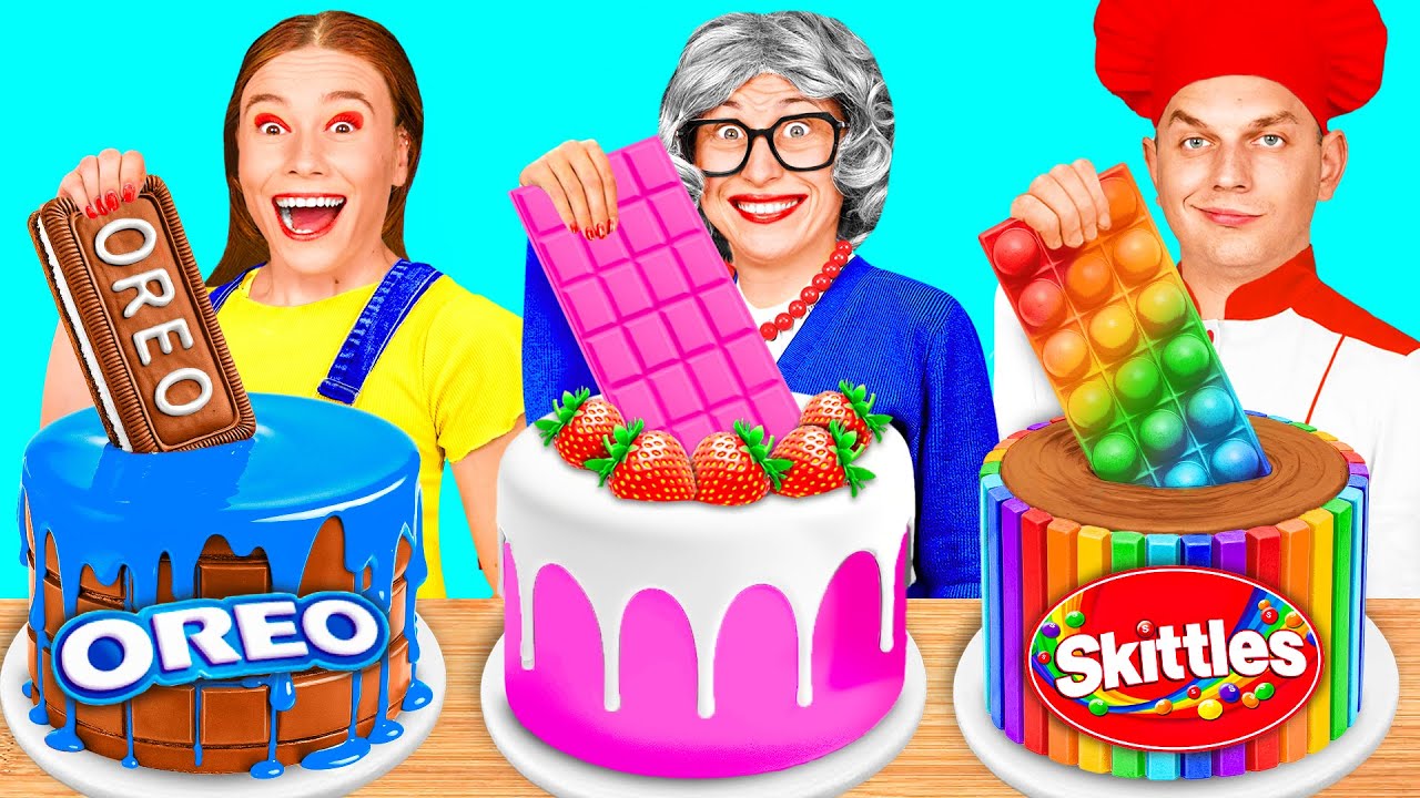 أنا مقابل جدتي في تحدي تحضير الطعام | المأجورون المطبخ رهيبة BaRaFun Gold Challenge