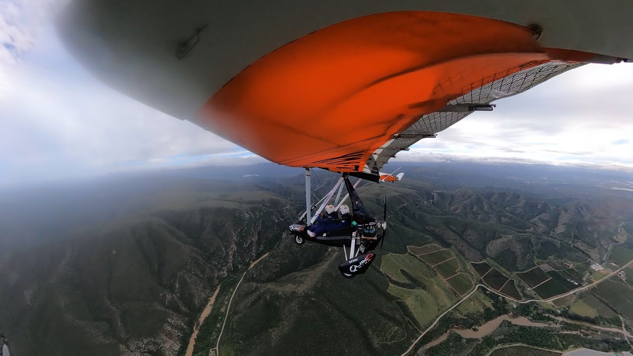 Flight with my friend Anja from Holland up the Gamtoos valley to Baviaanskloof and Kouga Dam