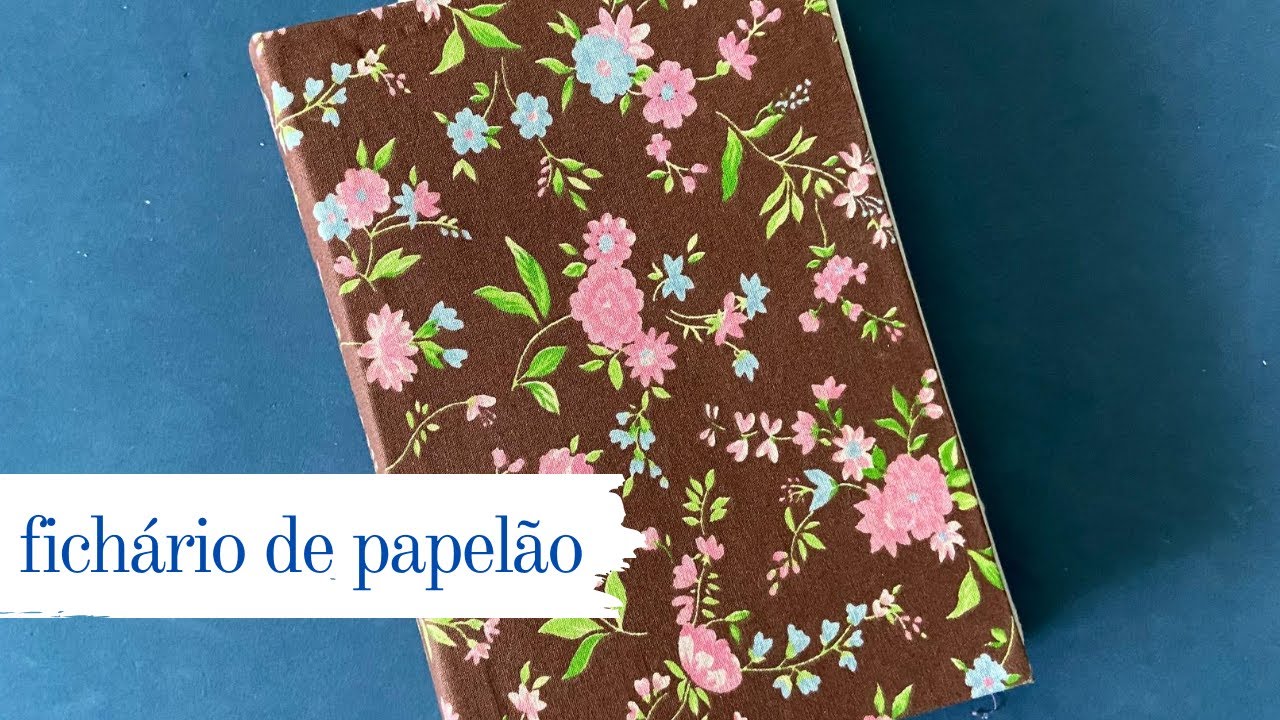 Como Fazer Um Fichário de papelão e Tecido