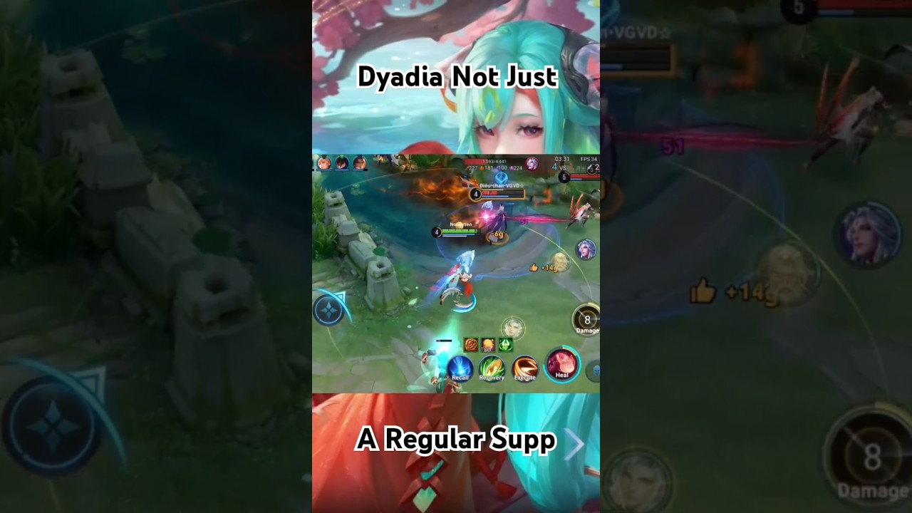 Dyadia Not Just A Regular Support #honorofkings #hok #gameplay #moba #mobilegame #montage #dyadia