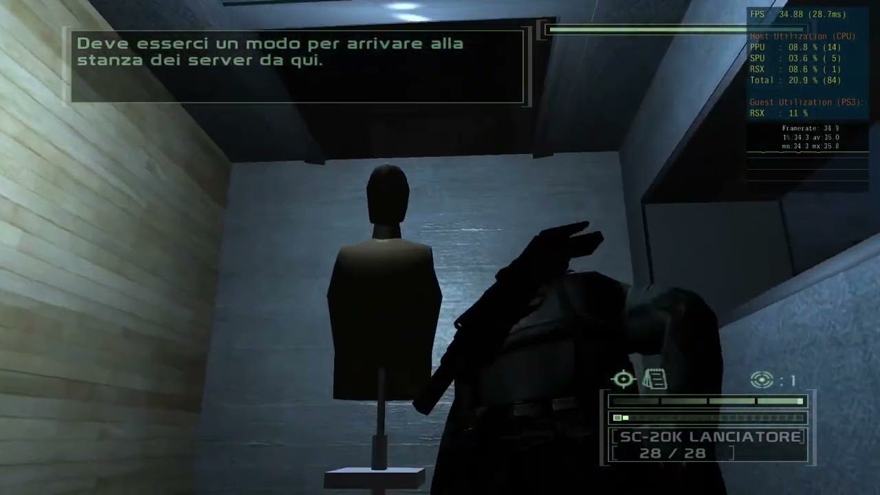 Splinter Cell Chaos Theory PS3 EMU Displace Speedrun in 4:42 Any% NO QS QL