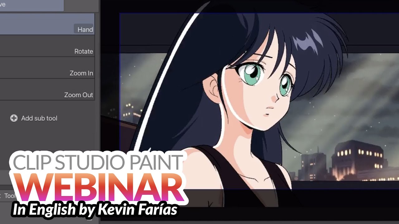 Webinar 🇬🇧 &ndash; How to make 90s Anime style animation in Clip Studio Paint with Kevin Far&iacute;as