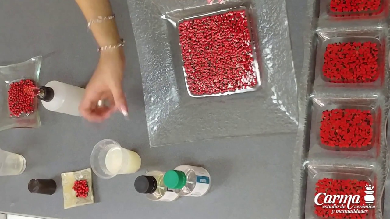VITROFUSIÓN - RELLENANDO CON SEMILLAS - Bandejas y platos de servicio