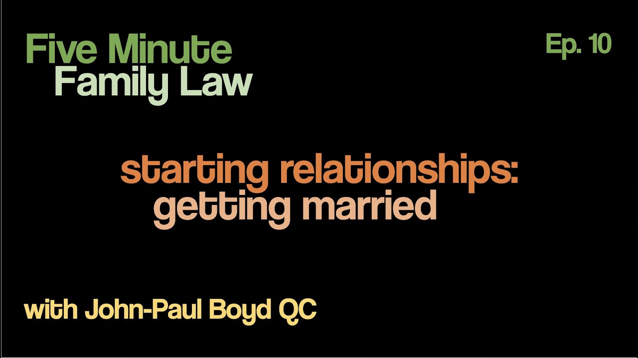 FMFL10 - Starting Relationships: Getting Married