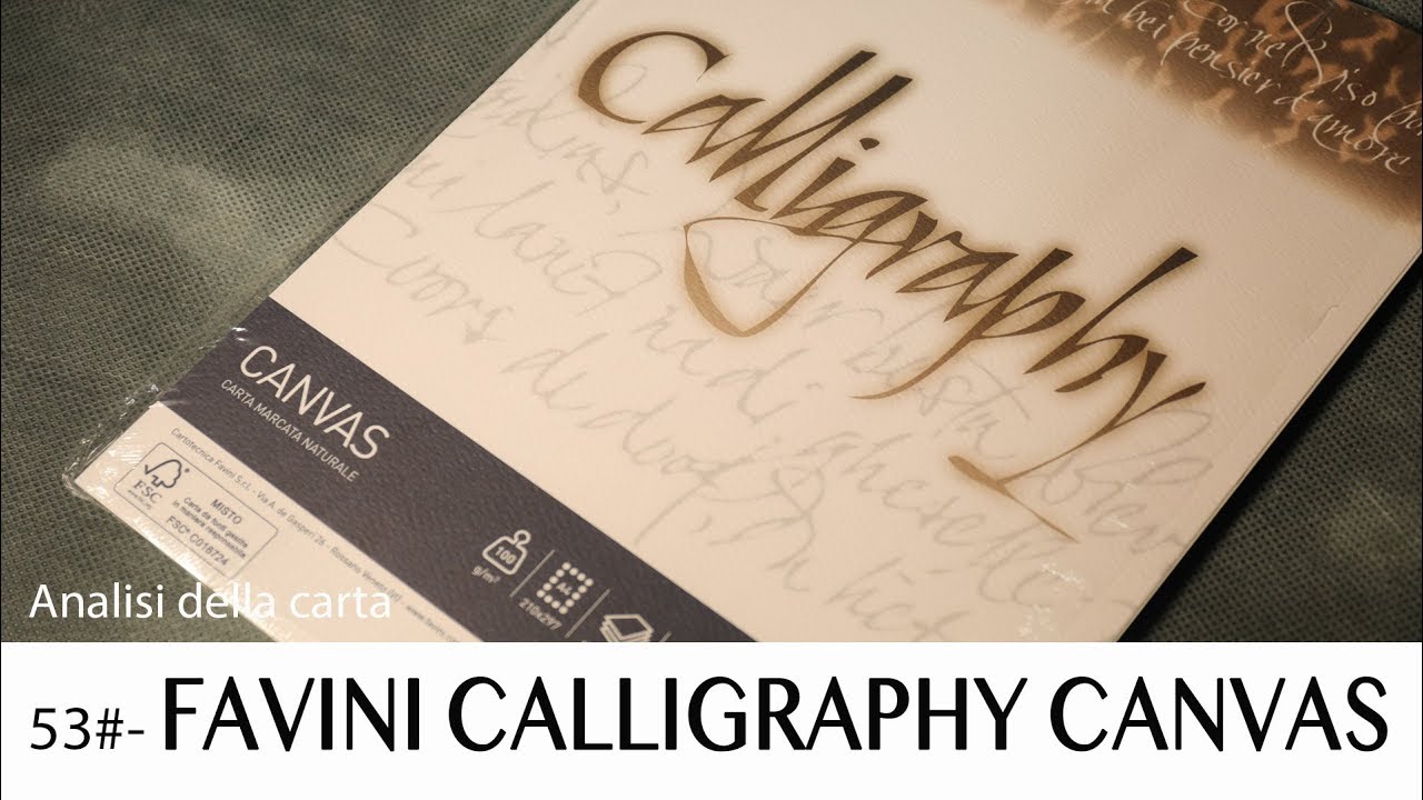 48 carta e scrittura - Calligraphy Favini canvas