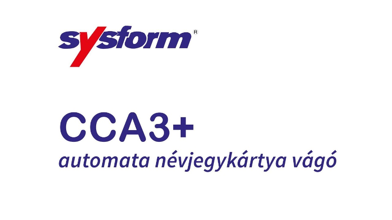 CCA3+ automata névjegykártya vágó