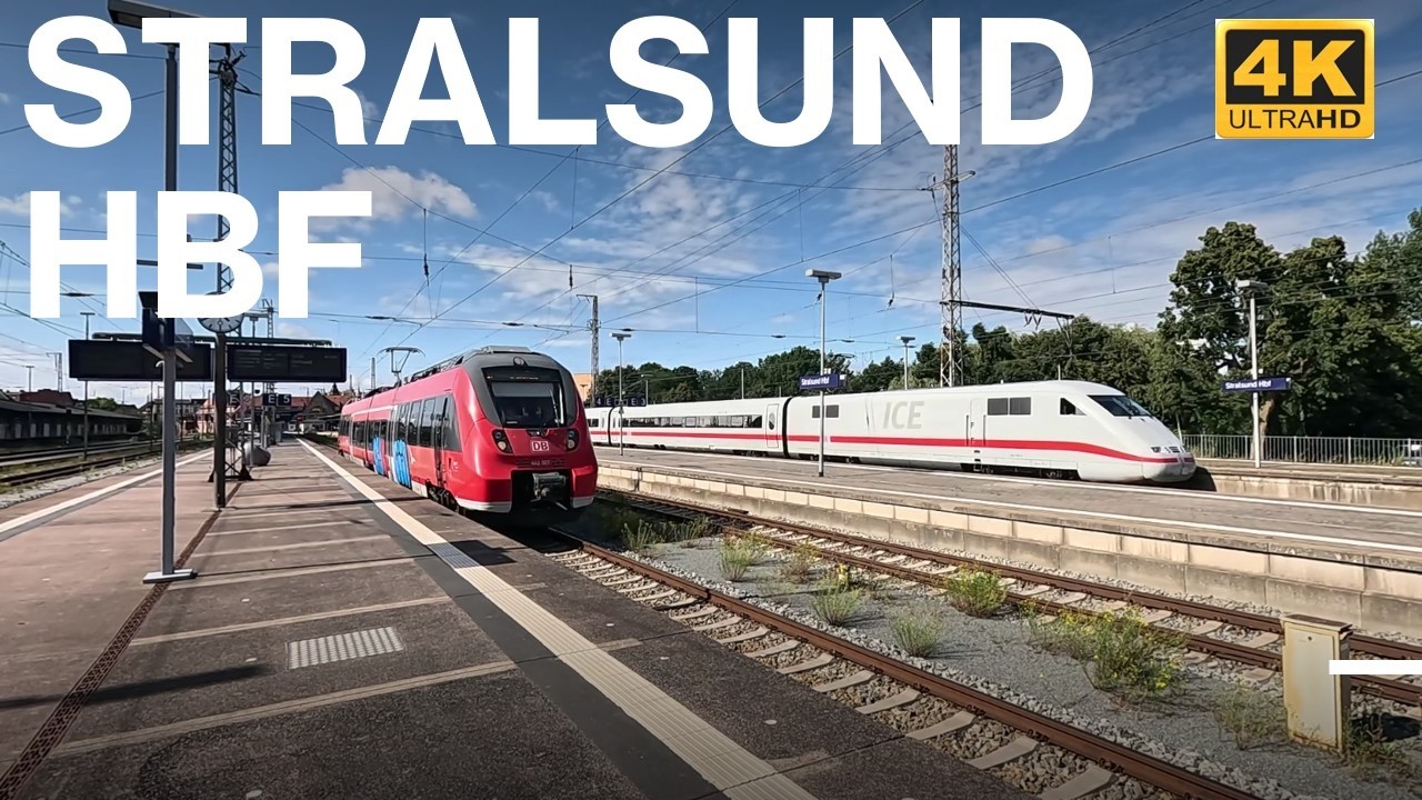 Zugverkehr in Stralsund Hbf 9 7 2025