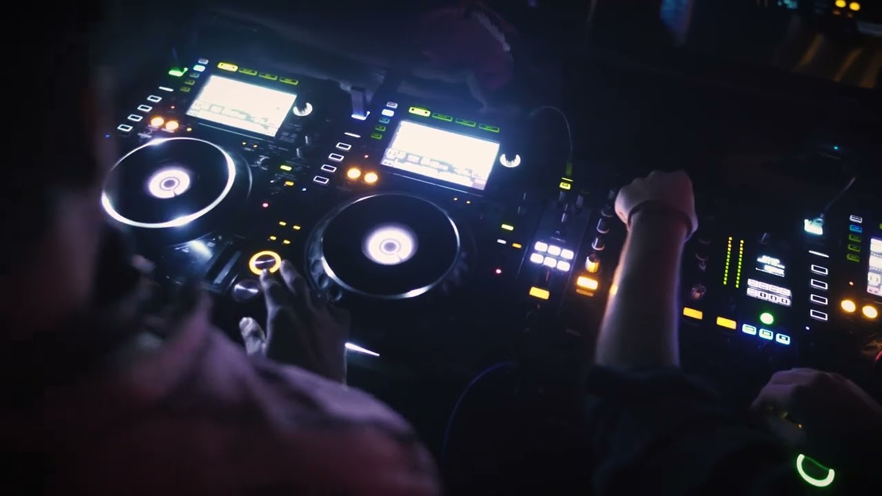 TWO DJ MIXING AT A CLUB - FREE STOCK VIDEO FOOTAGE