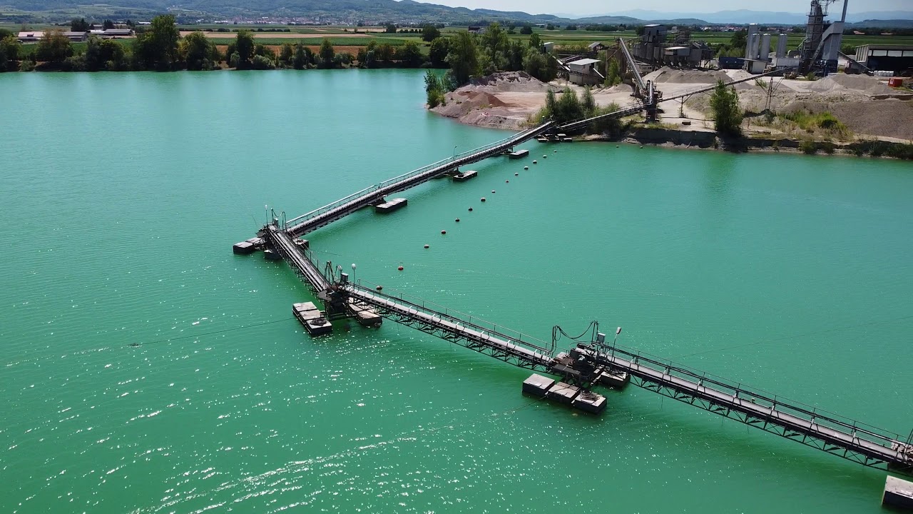 #4K#BaggerSee #KiesgrubeRiegel,#Vogel bauGmbh #Kieswerk,#L105