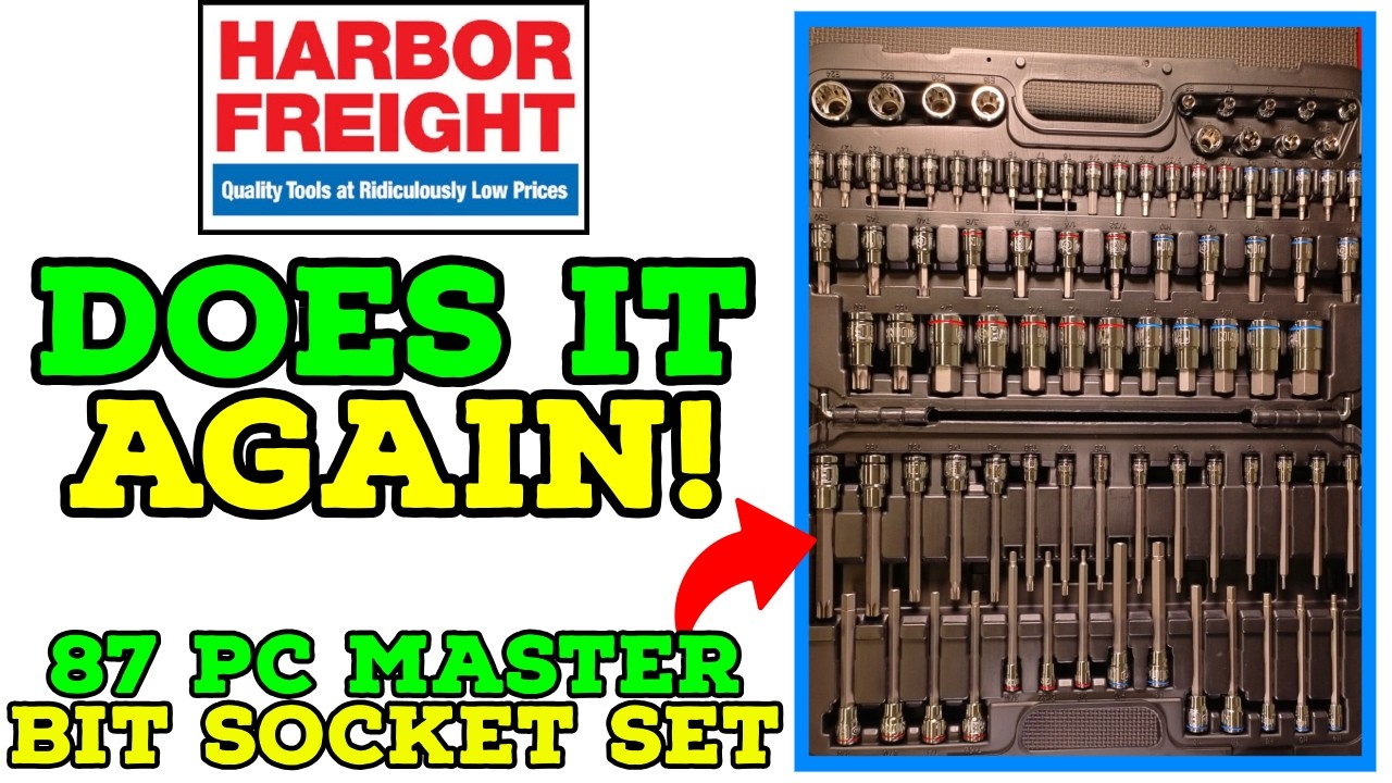 Набор торцевых головок Quinn Master от Harbor Freight!