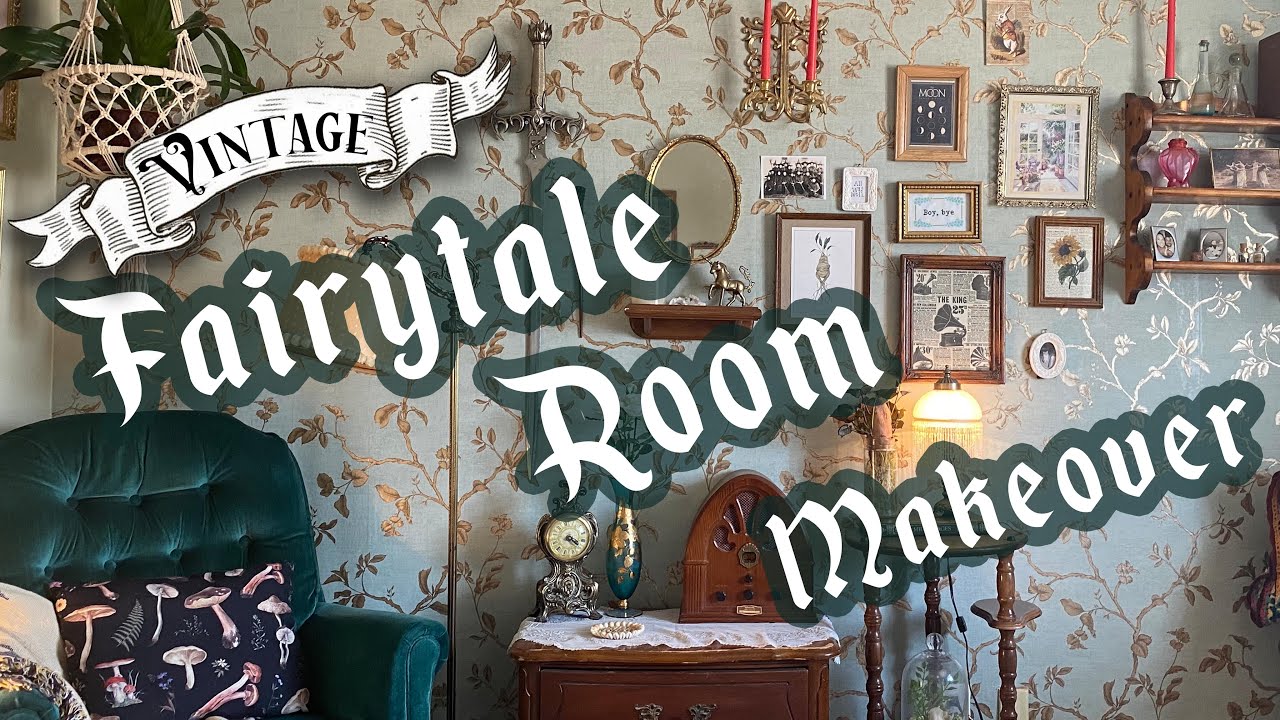 EXTREME ROOM MAKEOVER *fairytale vintage + victorian maximalism aesthetic* + DIY