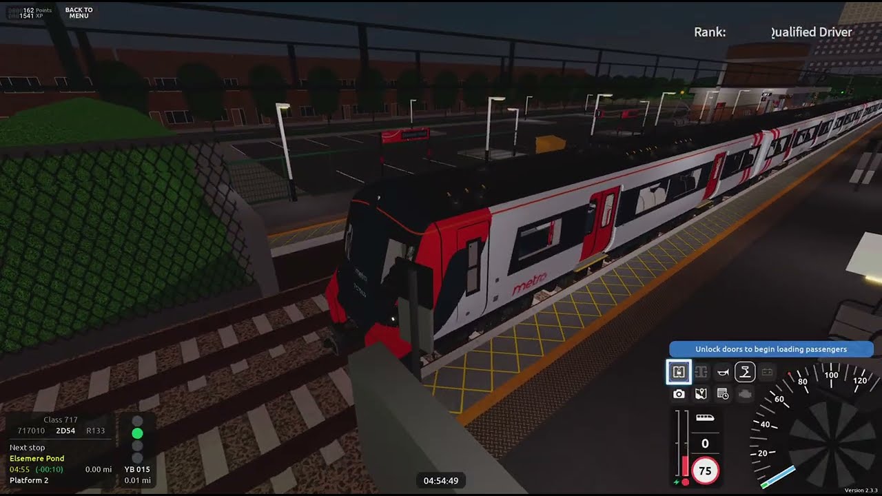 Stepford County Railway Metro Local Service 2D54 from Barton to Willowfield 